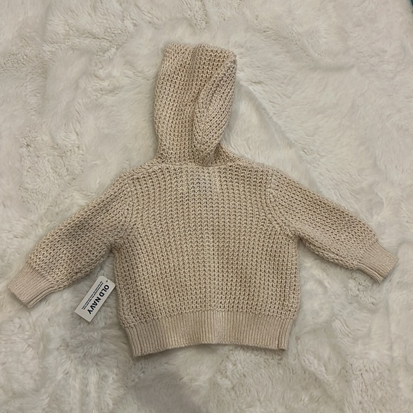 Old Navy Baby | Cream Knit Cardigan | 3-6 M - Picture 5 of 7